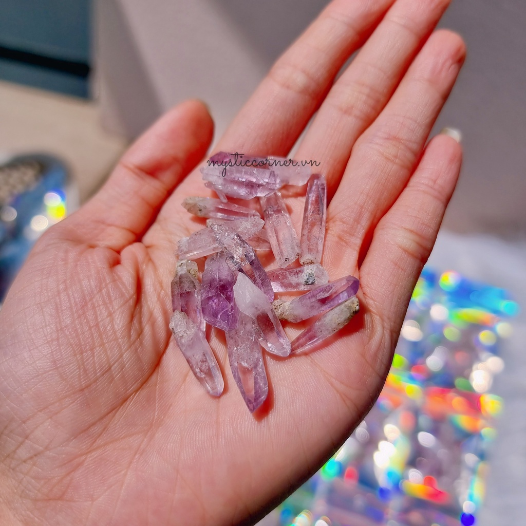 Tinh thể đá Tím Vera Cruz Amethyst in Mexico, đá thanh tẩy, phong thủy, reiki