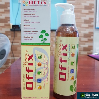 Vệ Sinh Phụ Nữ OFFIX Nano 180 ml (Nano Curcumin), vệ sinh nam giới