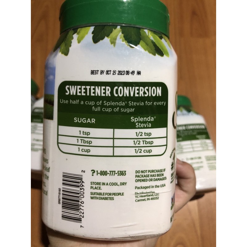 Hộp đường ăn kiêng Splenda Stevia  của Mỹ