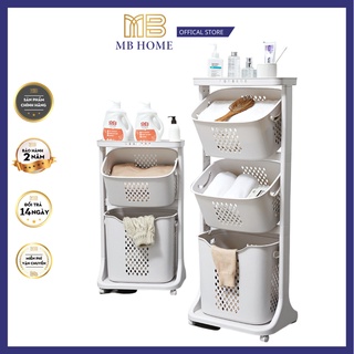 Kệ Đựng Đồ Đa Năng , #Cao Cấp# Giỏ Đựng Quần Áo 3 tầng có bánh xe Đa Năng (NC8)