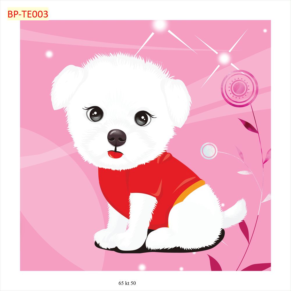 Tranh Dán Tường Phòng Trẻ Em MÀU HỒNG DỄ THƯƠNG KHÔNG PHAI MÀU