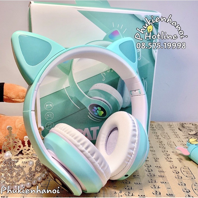 Tai Nghe Mèo Không Dây , Chụp Tai Mèo STN28 , Bluetoth 5.0 , Có mic đàm thoại | BigBuy360 - bigbuy360.vn