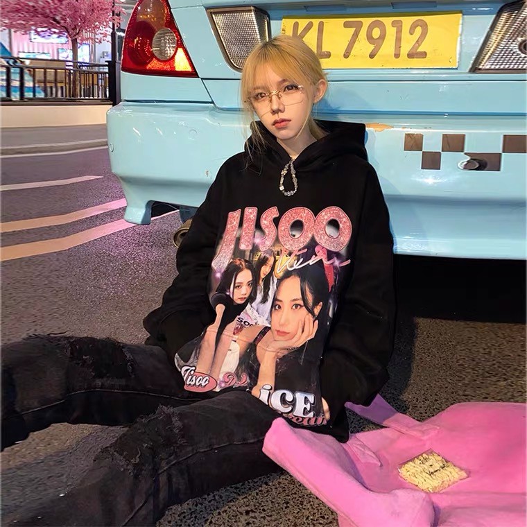 <M-2XL> ÁO HOODIE FORM RỘNG HÌNH JISOO BLACKPINK SIÊU XINH - ORDER 10 NGÀY | BigBuy360 - bigbuy360.vn