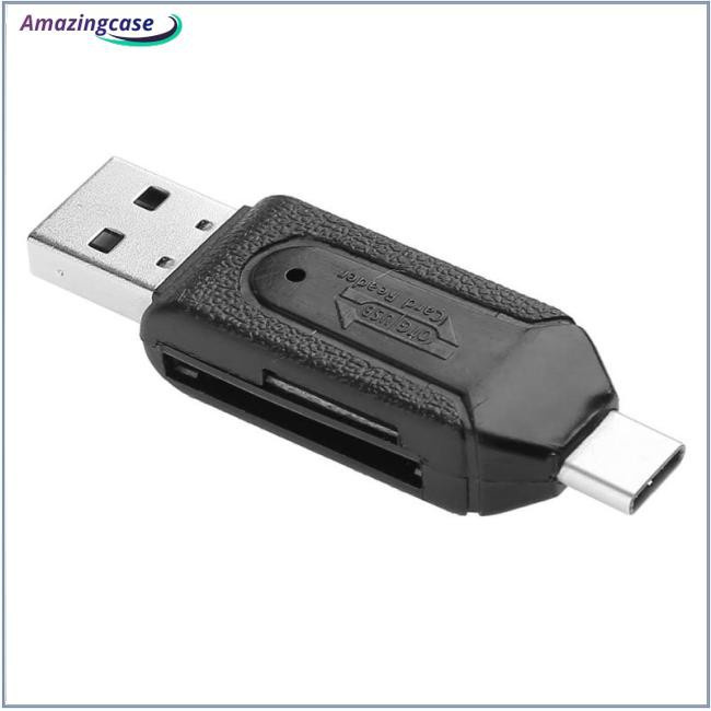 Đầu Đọc Thẻ Nhớ 480mbps Otg Usb2.0 Type-C Usb 3.1 Tốc Độ Cao Điện Thoại