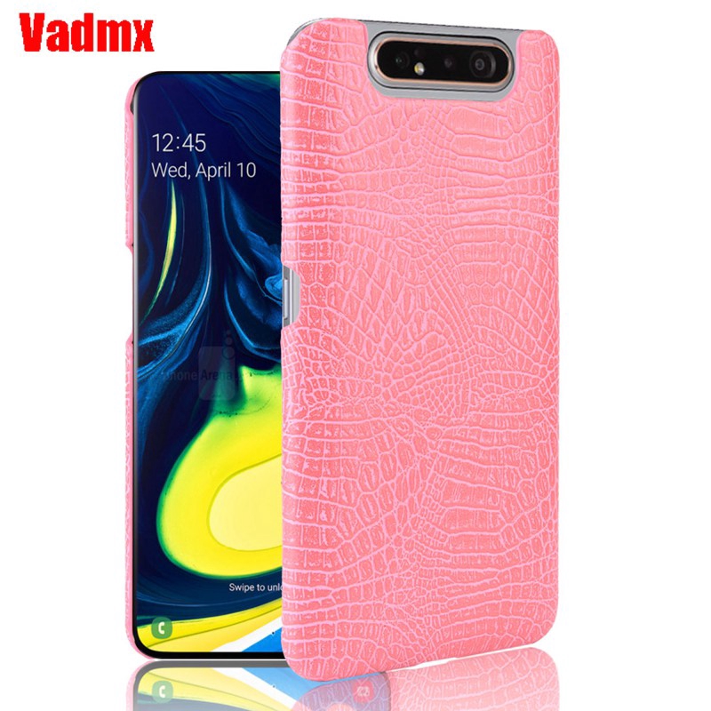 Ốp điện thoại da cá sấu phong cách thời trang dành cho Samsung Galaxy A80