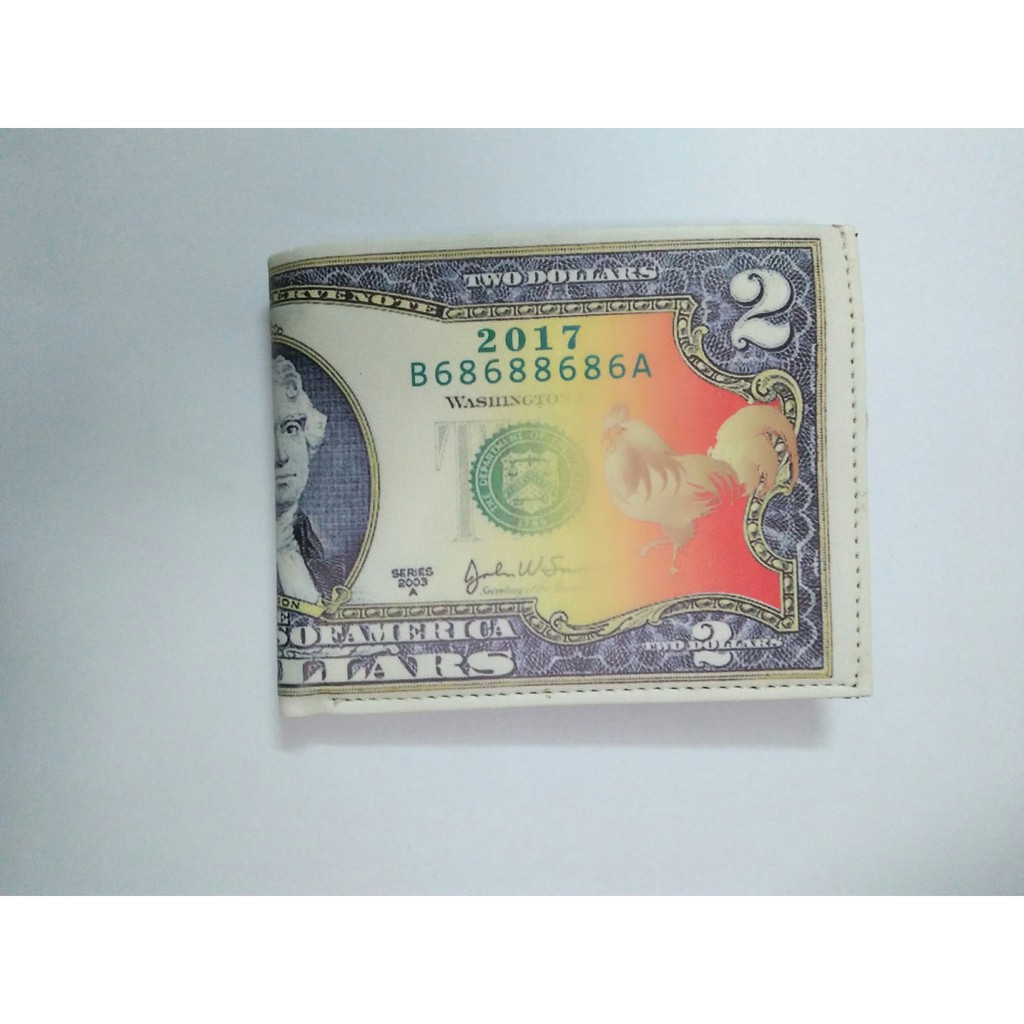 Ví da Nam hình tờ tiền 200 USD