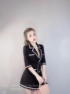 Set vest viền quần sort cao cấp