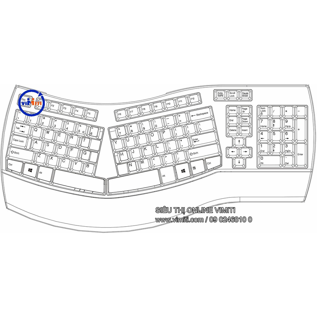 Bàn phím công thái học thiết kế hiện đại  perixx periboard 512 nên mua ngay