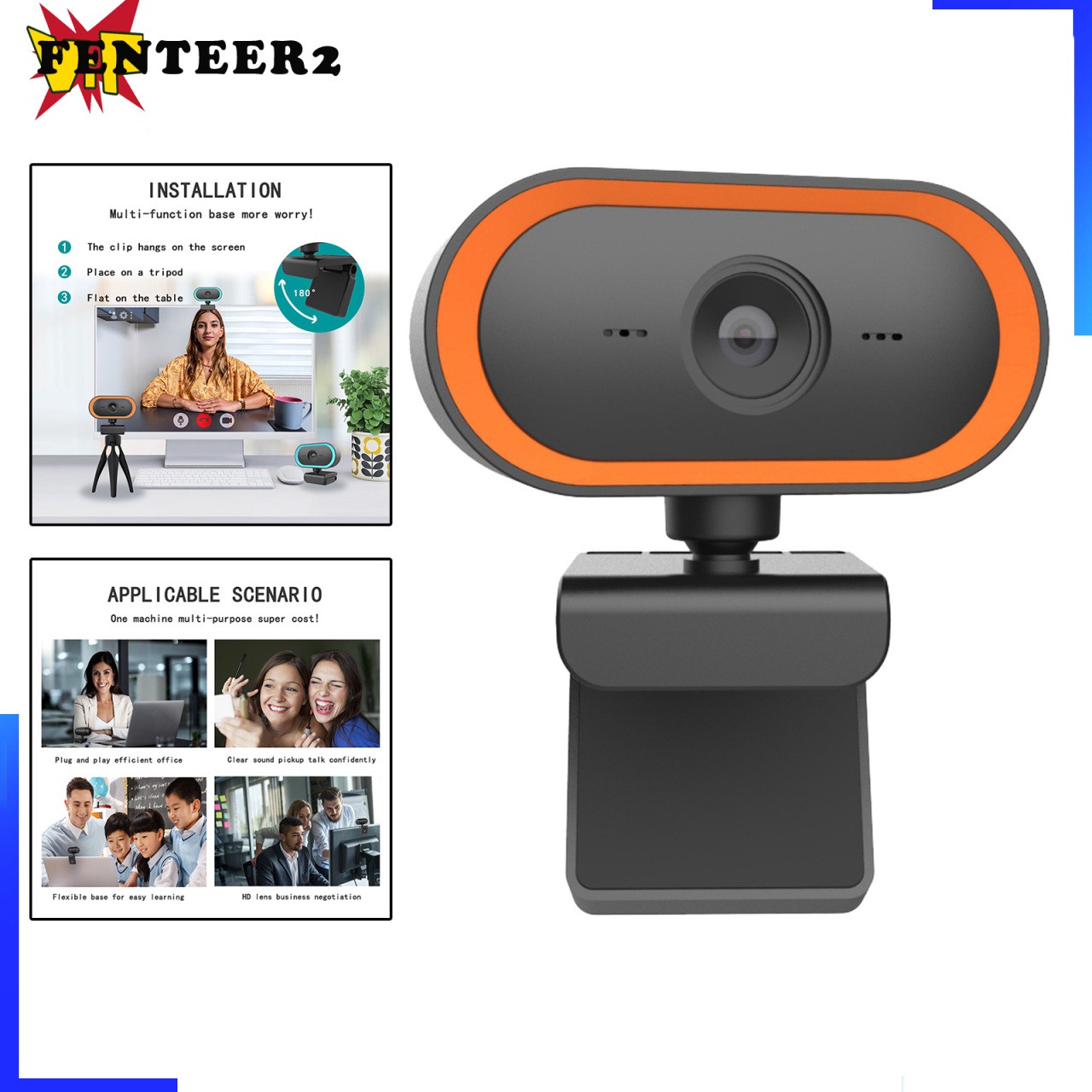 Webcam 2k Hd Tích Hợp Mic Thu Âm