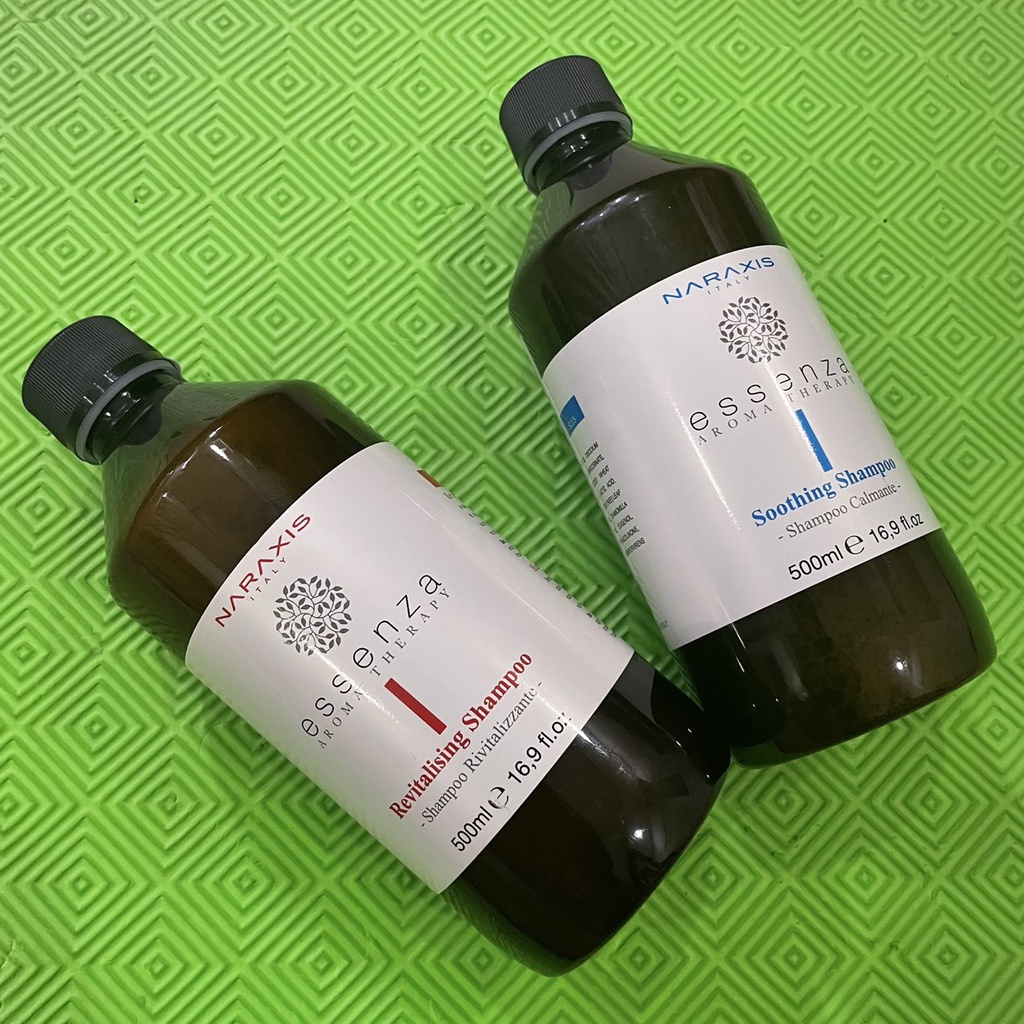 Dầu gội làm sạch, giảm ngứa rát, mụn đỏ trên da đầu Naraxis Essenza Aroma Therapy Soothing Shampoo 500ml