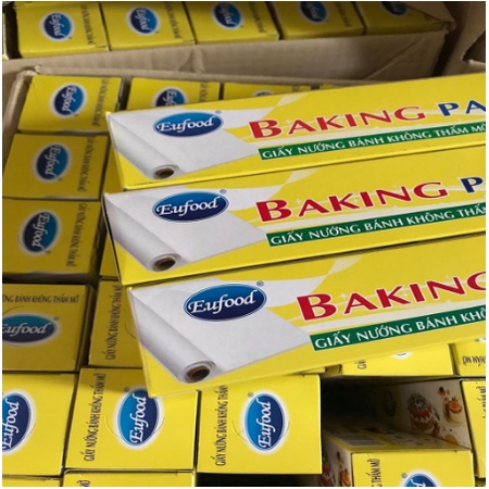 Giấy nến chống dính EU food 30cm x 5m - Giấy nướng không thấm dầu (1 cuộn)