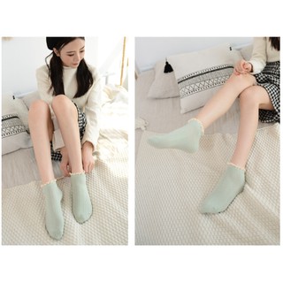 [SET 9 CHIẾC] Tất - Vớ bèo cổ ren Hàn Quốc