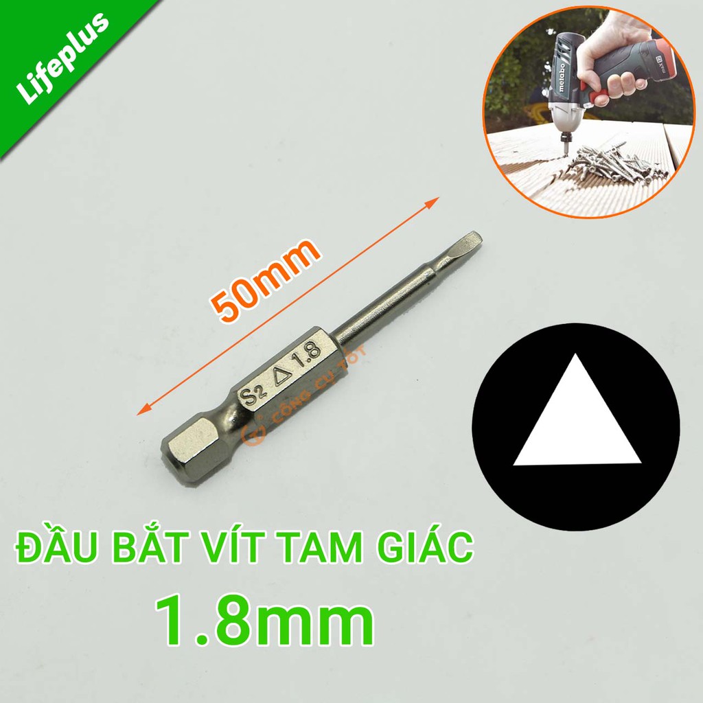 Đầu bắt vít tam giác chuôi lục