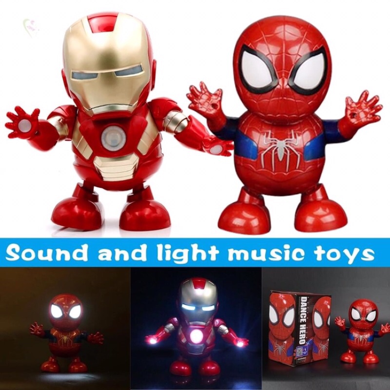Đồ chơi người sắt Iron Man Hero nhảy múa theo nhạc cực kỳ vui nhộn - Đồ chơi mô hình Iron Man