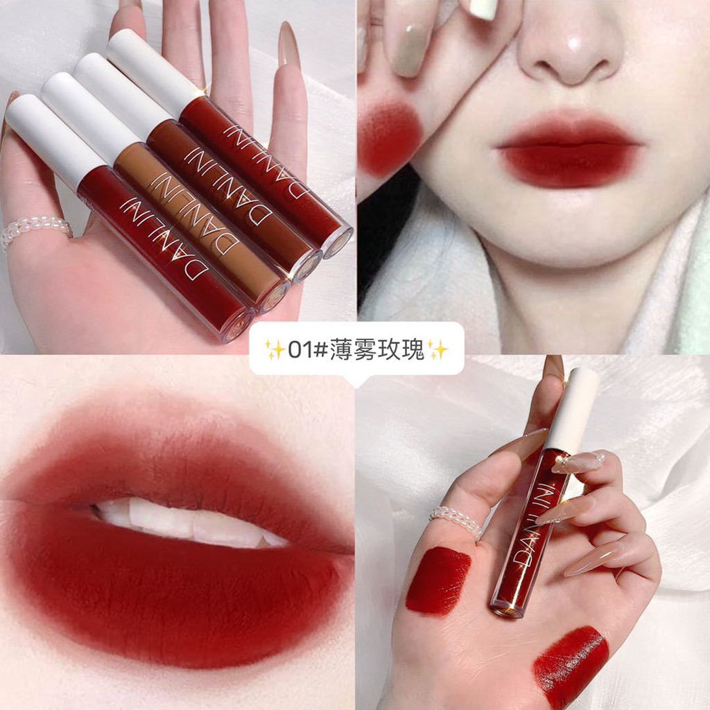 Set 4 Cây Son Air Lip Glaze DanLini Beauty Siêu Xinh Hàng Mới