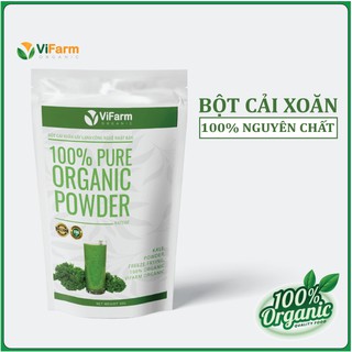 Bột Cải Xoăn Kale Nguyên Chất 100% ViFarm hỗ trợ giảm cân, ăn kiêng, detox