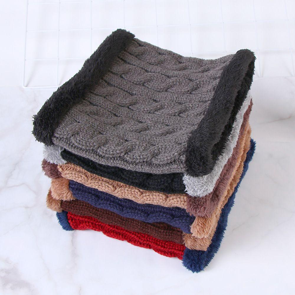 Khăn Choàng Cổ Dệt Kim Giữ Ấm Mùa Đông Cho Nam Nữ