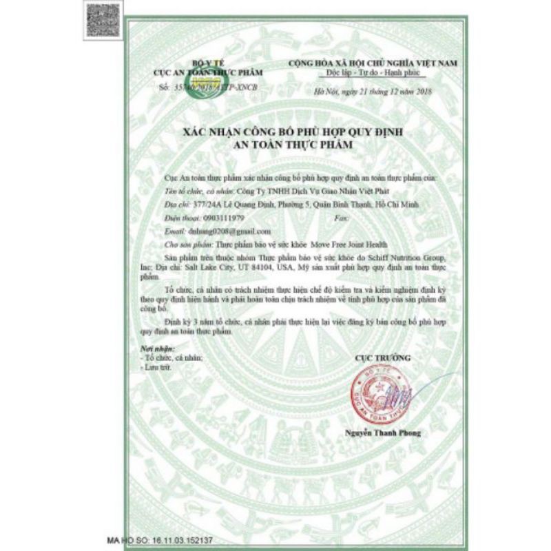 Viên Uống Bổ Khớp Move Free Joint Health 200 viên