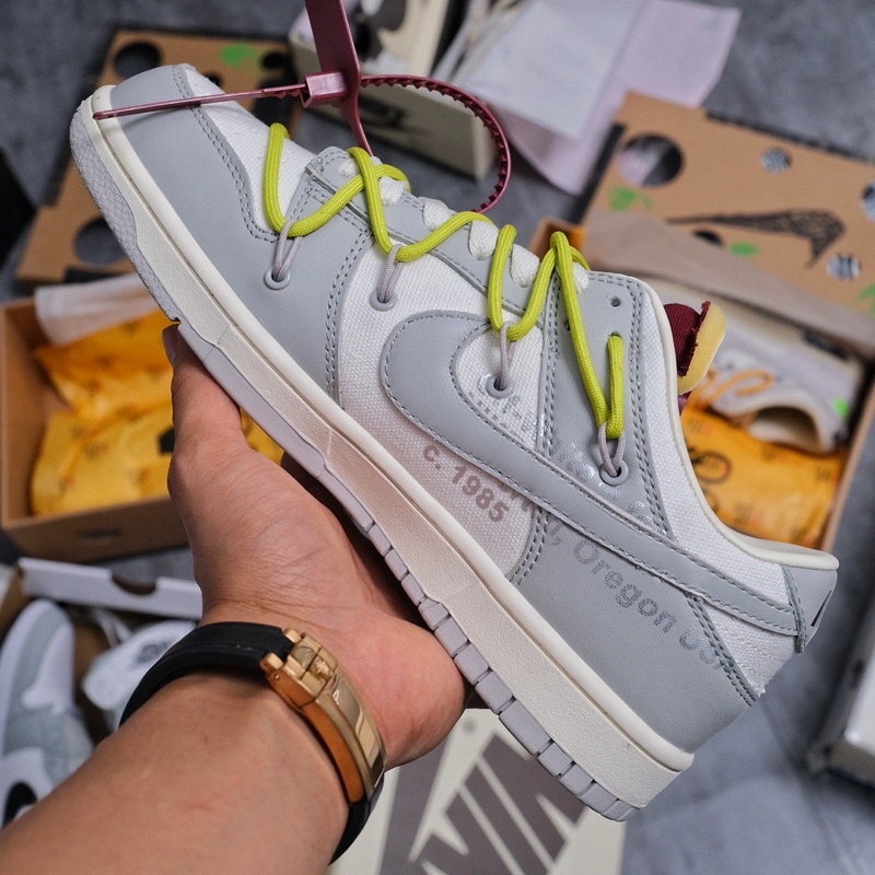 [GeeKSneaker] Giày Sneaker Dunk Low Off White Lot 08/50 - Deal