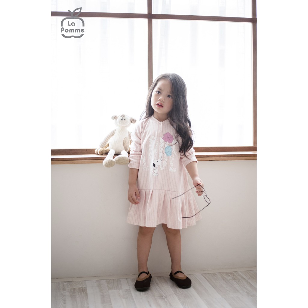 D019 Đầm Babydoll cúc giữa La Pomme