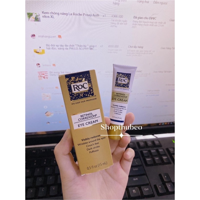 Kemmm Mắt RoC Retinol Eye Cream