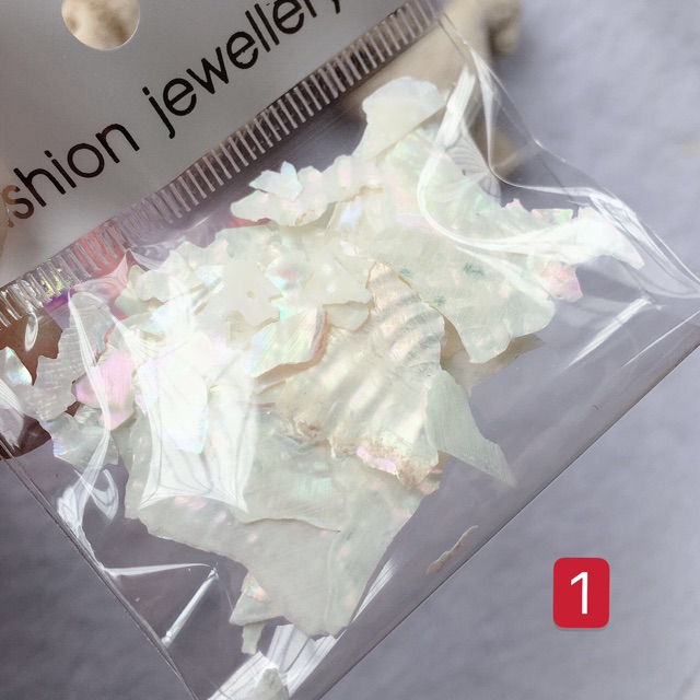 Xà cừ vân gỗ siêu mỏng trang trí nail 14 màu