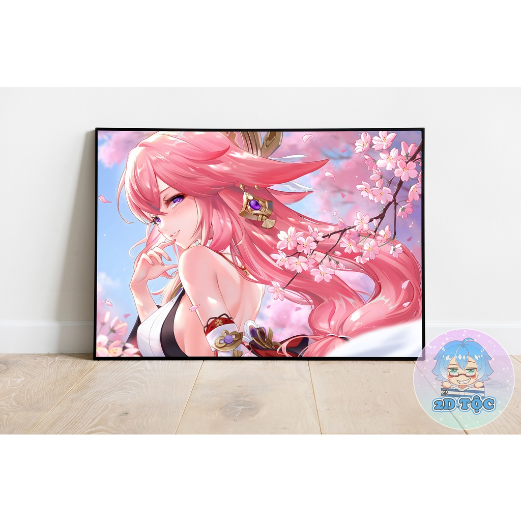 ẢNH POSTER A3 YAE MIKO (21) GAME GENSHIN CHẤT LIỆU GIẤY CAO CẤP - 2D TỘC SHOP