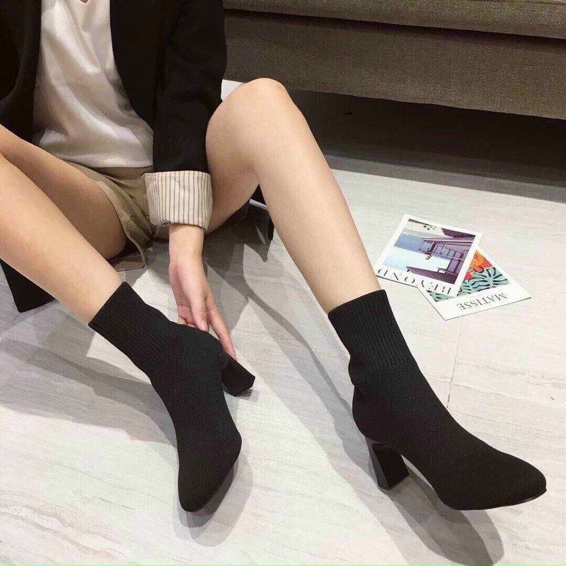 Boot len zara gót dẹt fullbox