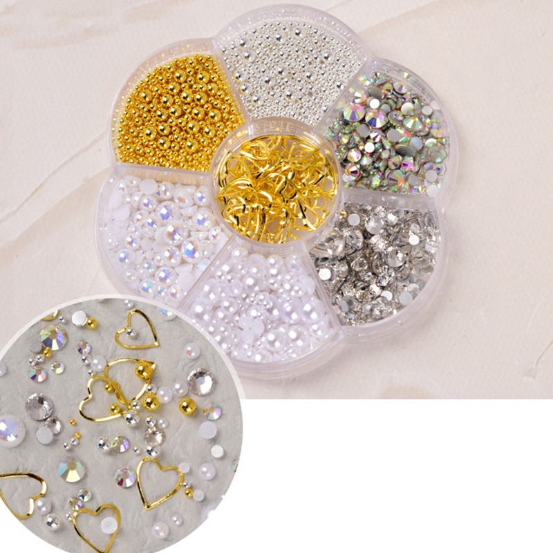 Phụ Kiện Trang Trí Móng Tay 3D Hình Gấu Đính Đá Xinh Xắn