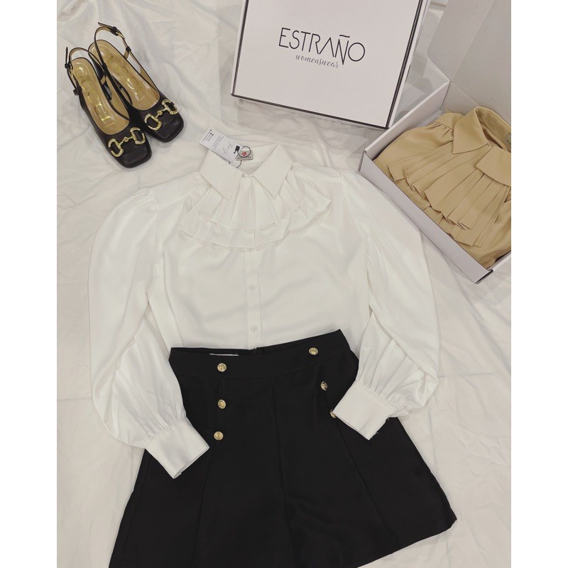 Set thiết kế Áo sơmi & Quần short cạp cao - Paris Shirt x Royal short