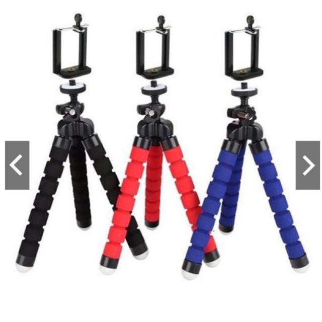 GIÁ ĐỠ TRIPOD BẠCH TUỘC ĐA NĂNG - 3 chân thân xốp , học online , xem phim, giá kẹp đỡ điện thoại trên bàn . đa năng