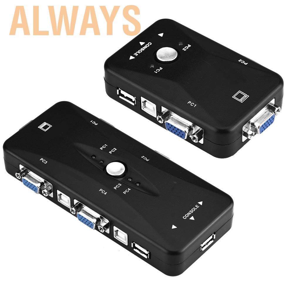 Bộ chuyển đổi USB 2.0 KVM 2 / 4 Port VGA Video