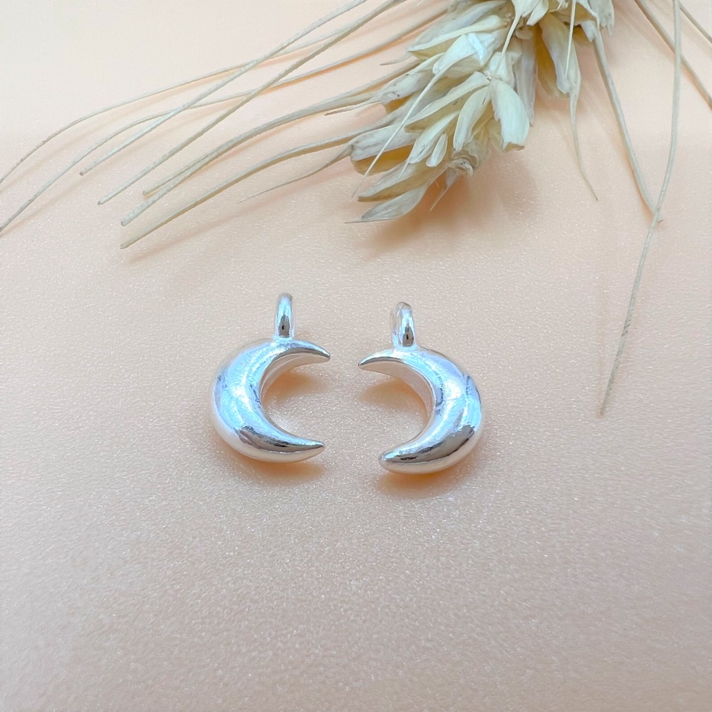 Charm mặt trăng ngôi sao bé có móc không kèm chêm - Charm bạc 925 - Mã CB785 CB790