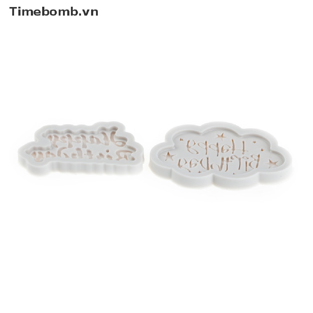 Khuôn Làm Bánh Sinh Nhật Hình Chữ Happy Birthday Dễ Thương