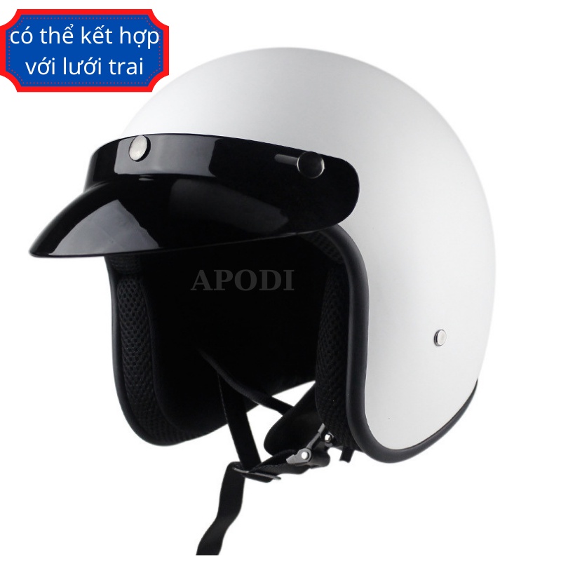 Nón Bảo Hiểm 3/4 Đầu An Toàn Nón Bảo Hiểm Chính Hãng