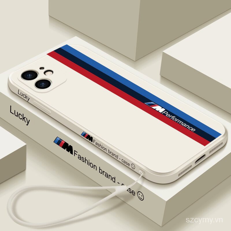 Ốp điện thoại mềm phối dây đeo thích hợp cho iPhone 11 12 13 pro max x Xs XR se 2020 7 8 plus