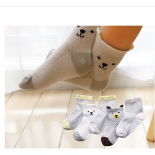 Set 5 đôi tất lưới cổ cao hè thu cho bé