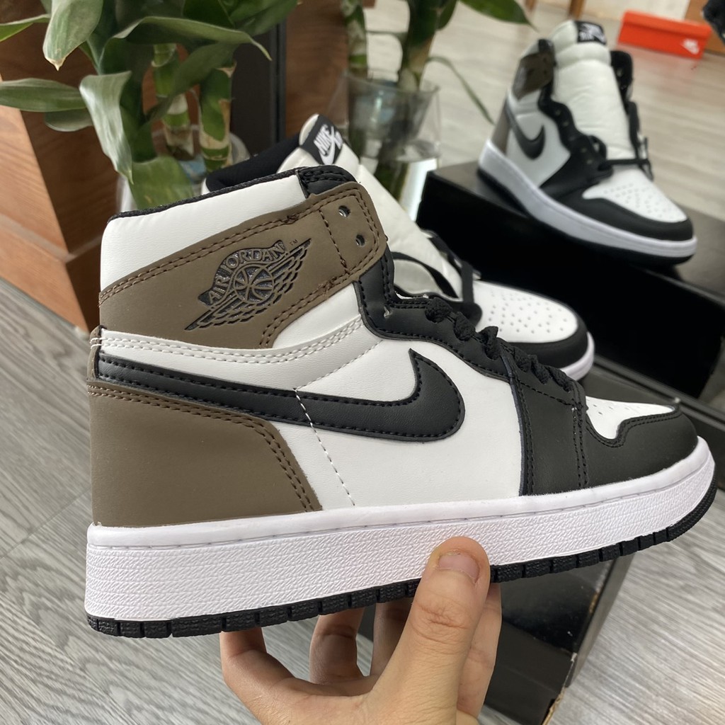 [Siêu Hot ]  Giày Jordan 1 Dark Mo_cha  nam nữ- Phiên bản tiêu chuẩn. Giày thể thao Jordan 1 nâu cao hot hit 2021 | BigBuy360 - bigbuy360.vn