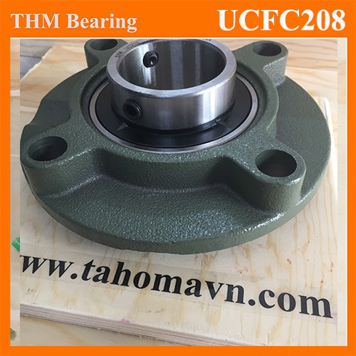 Gối đỡ vòng bi trục 40 mm, hình tròn, gối đỡ trục ngang, trục dọc UCFC208