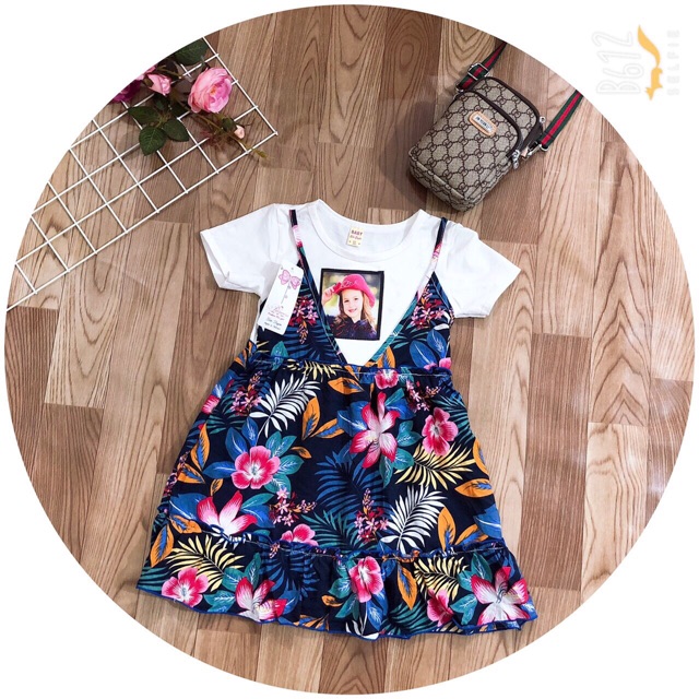 Váy đũi lá cho bé gái mã 39047