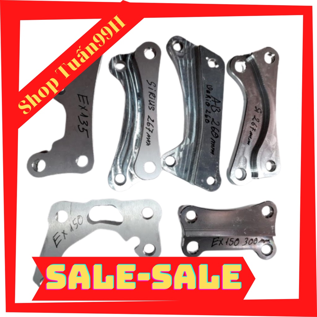 Bát nhôm CNC gắn heo dầu size đĩa 260 - 267mm-300mm