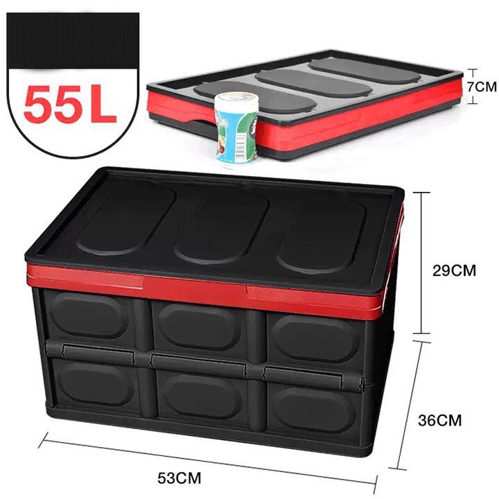 HỘP ĐỰNG ĐỒ Ô TÔ, THÙNG ĐỂ ĐỒ 56 LÍT & TÚI CHỨA NƯỚC CÓ THỂ GẤP GỌN ĐỂ TRONG CỐP Ô TÔ , MÓN QUÀ CHO CÁC CẦN THỦ ! | BigBuy360 - bigbuy360.vn