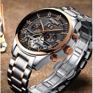 Đồng hồ nam Kinyued dây inox máy automatic