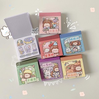 Sổ xé 50 trang Sticker Angoo - Tiệm Ngựa Gỗ