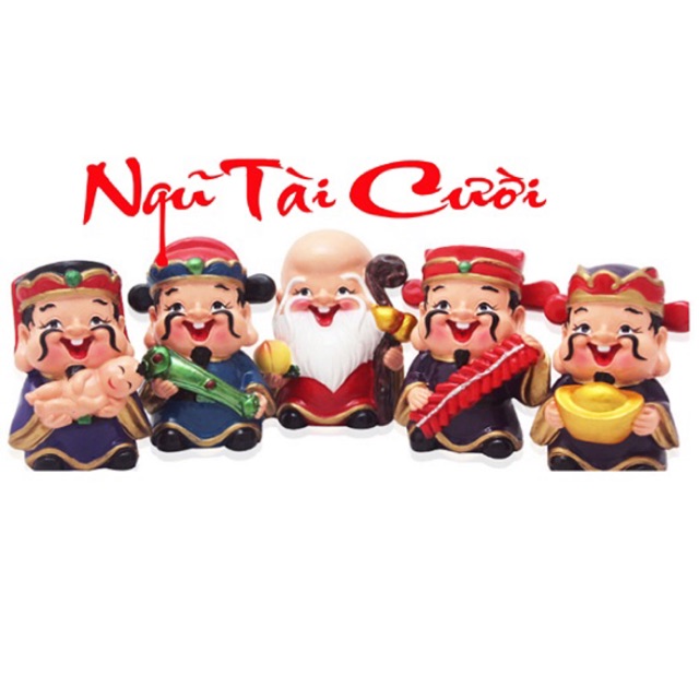 Bộ tượng Ngũ Tài Cười