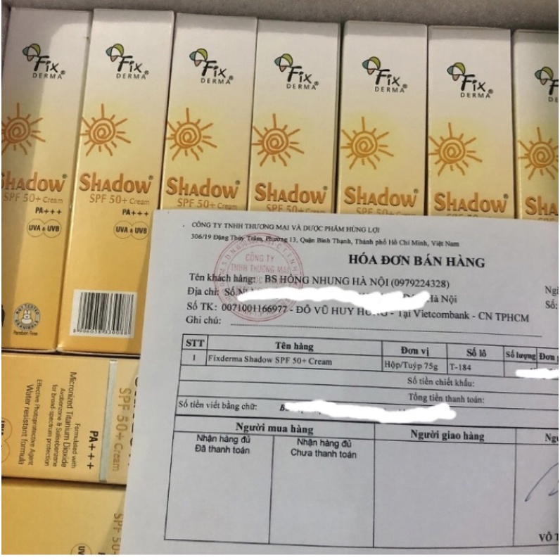 Kem chống nắng Fixderma Shadow