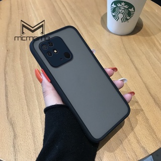 Ốp điện thoại chống sốc màu trơn không bám dấu vân tay cho Xiaomi Redmi 12 12C 10 5G 10C 10A 9T 9 9A 9C Note 9 9S 6 Pro