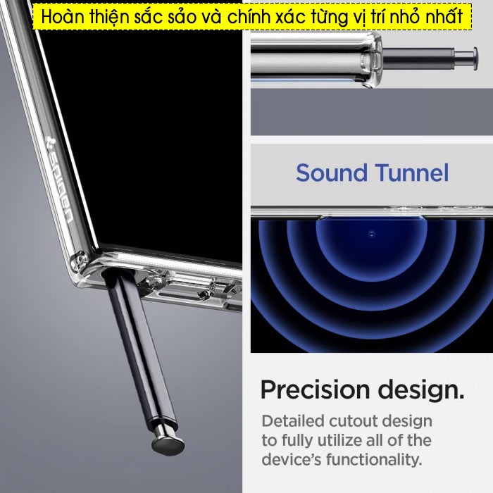 Ốp lưng Samsung Galaxy S22 Ultra / S22 Plus / S22 Spigen Liquid Crytal trong suốt - Hàng Chính Hãng