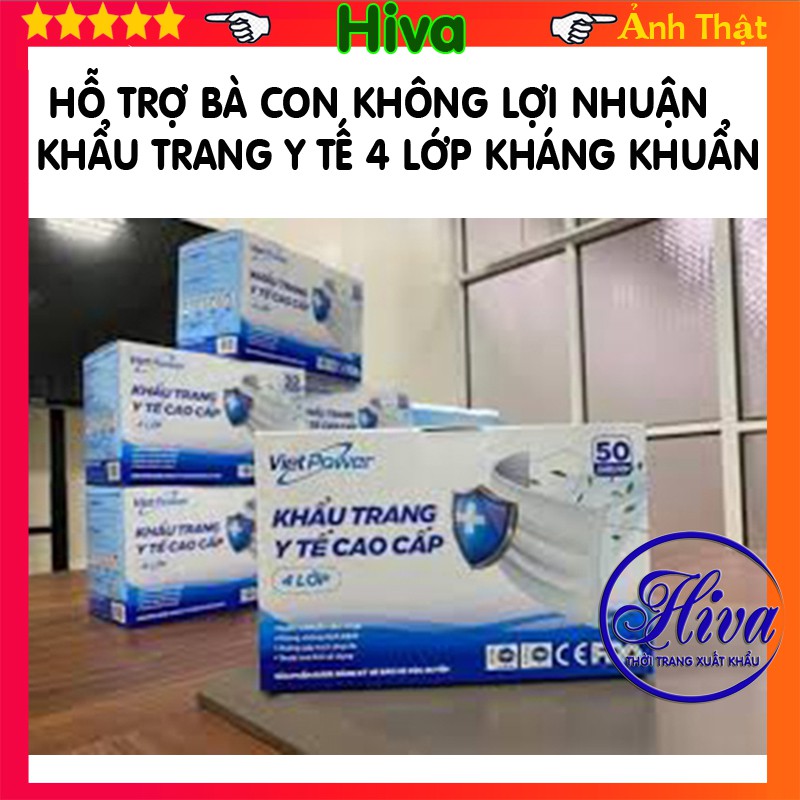 Khẩu trang y tế 4 lớp kháng khuẩn [ kèm quà tặng nè ]