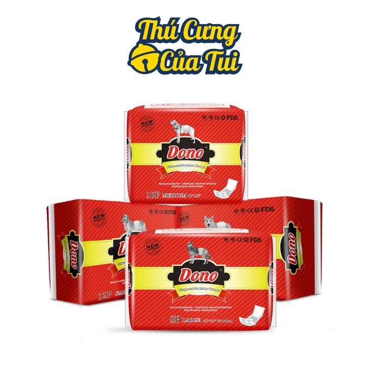 Lẻ Bỉm Cho Chó Đực - Tã Quấn Bụng Dono Disposale Diapers - Tả Lót Siêu Thấm Hút - Thú cưng của tui